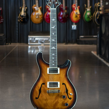 PRS SE Hollowbody Standard Electric Guitar with Case - McCarty Tobacco Sunburst
