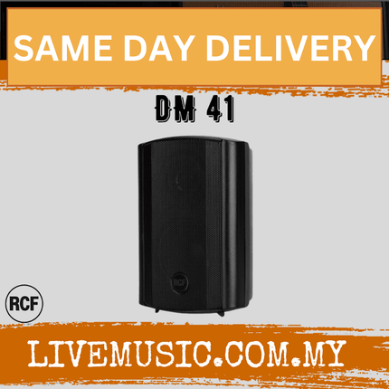 Rcf DM 41 Two-way Compact Speaker - Black ( DM41 / DM-41 )