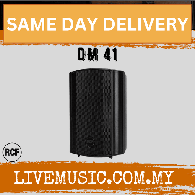 Rcf DM 41 Two-way Compact Speaker - Black ( DM41 / DM-41 )