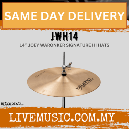 Istanbul Agop JWH14 14" Joey Waronker Sihnature Hi-Hats Cymbal ( JWH-14 / JWH 14 )