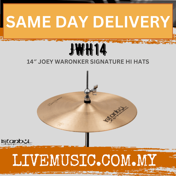 Istanbul Agop JWH14 14" Joey Waronker Sihnature Hi-Hats Cymbal ( JWH-14 / JWH 14 )