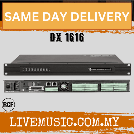 RCF DX 1616 MATRIX AUDIO PROCESSOR ( DX1616 / DX-1616 )
