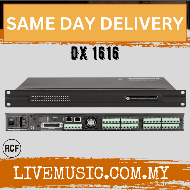 RCF DX 1616 MATRIX AUDIO PROCESSOR ( DX1616 / DX-1616 )