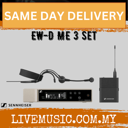 Sennheiser EW-D ME3 SET Digital Wireless Cardioid Headset Microphone System ( EWD ME3 SET )