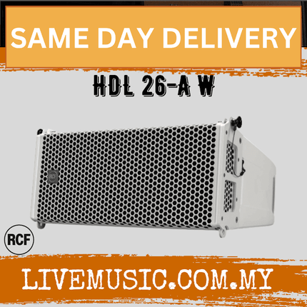 RCF HDL 26-A 2-Way 2000W Active Line Array Speaker - White ( HDL26A / HDL 26A )