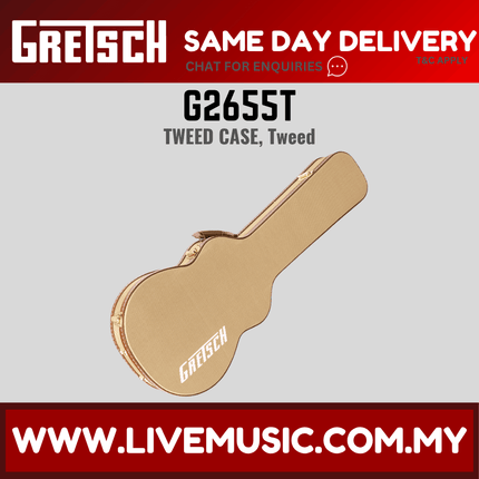 Gretsch G2655T Tweed Guitar Case, Tweed
