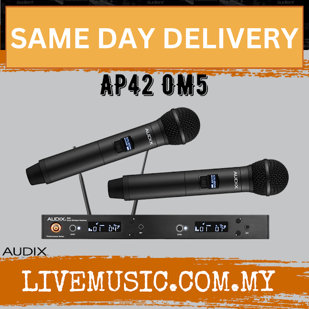 Audix AP42 OM5 Dual OM5 Handheld Wireless System ( AP42-OM5 / AP42OM5 )