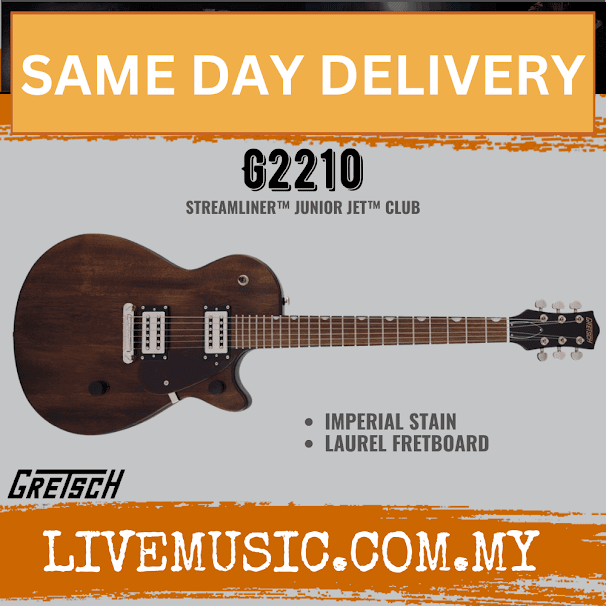 Gretsch G2210 Streamliner Junior Jet Club Electric Guitar, Laurel FB, Imperial Stain