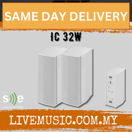 Se Audiotechnik IC 32W Column Speaker Pair - White (IC32W IC-32W)