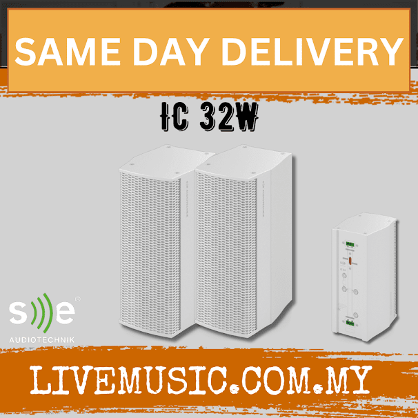 Se Audiotechnik IC 32W Column Speaker Pair - White (IC32W IC-32W)