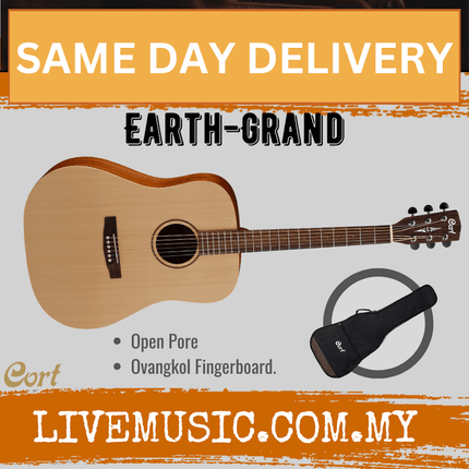 Cort Earth Grand - Acoustic Guitar with Gig Bag (Earth-Grand/EarthGrand)