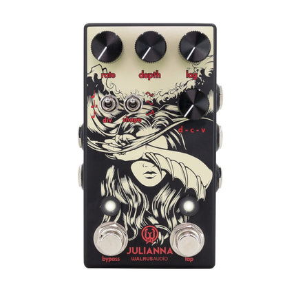 Walrus Audio Julianna Stereo Chorus/Vibrato Guitar Effects Pedal, Obsidian Series