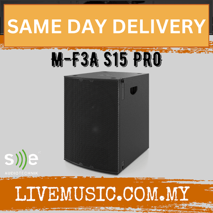 SE Audiotechnik M-F3A S15 PRO Active Subwoofer With DSP - Black (S15PRO S15-PRO)