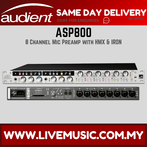 Audient ASP800 8-channel Microphone Preamplifier ( ASP-800 / ASP 800 )