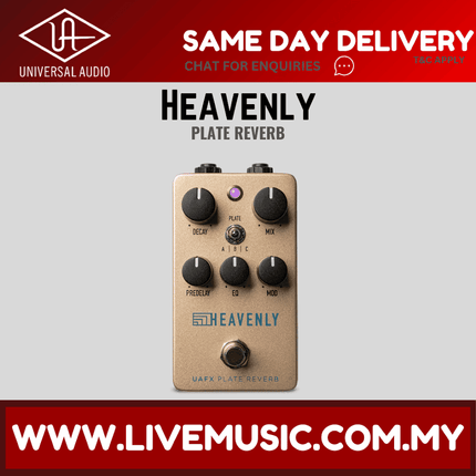 Universal Audio UAFX Heavenly Plate Reverb Guitar Effects Pedal