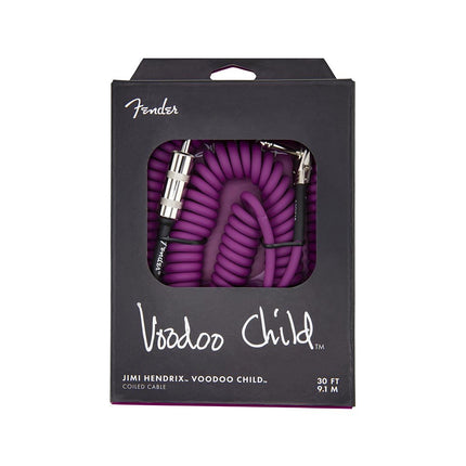 Fender Jimi Hendrix Voodoo Child Guitar Cable, 30ft - Purple
