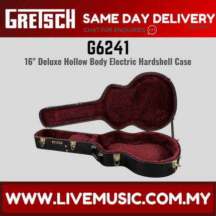 Gretsch G6241 Electric Guitar Hard Case, Black