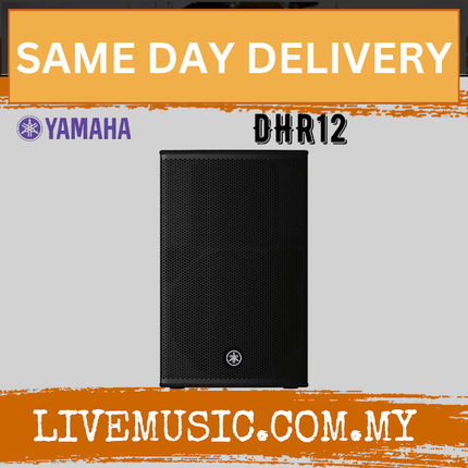 Yamaha DHR12 1000-Watt 12" Powered Loudspeaker w/Speaker Stand ( DHR 12 / DHR-12 )