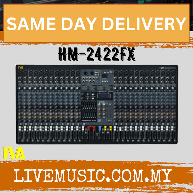 IVA HM-2422FX 24 Channel Mixer Large Format Audio Mixer ( HM2422FX / HM 2422FX )