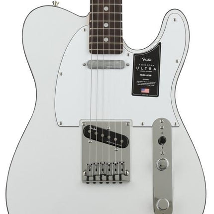 Fender American Ultra Telecaster Electric Guitar, Rosewood Fretboard with Case - Arctic Pearl