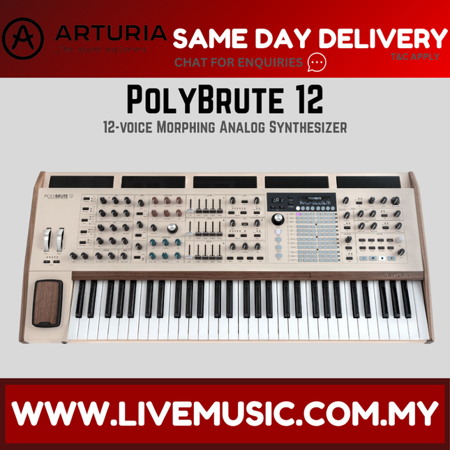 Arturia PolyBrute 12 Polyphonic 12-voice Morphing Analog Synthesizer