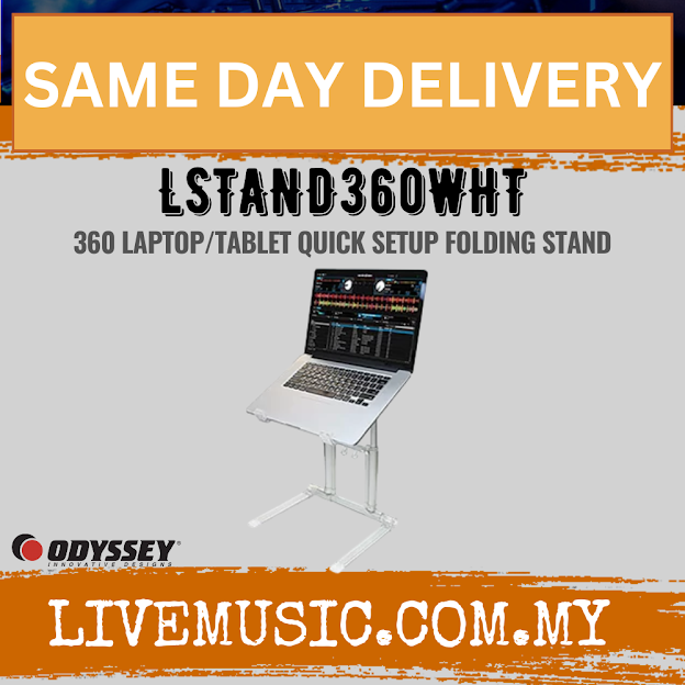 Odyssey LSTAND360WHT White Folding Ultra 360 Laptop Stand