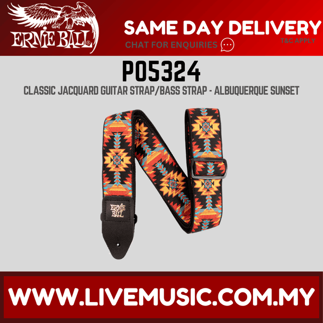 Ernie Ball 5324 Jacquard Guitar Strap, Albuquerque Sunset
