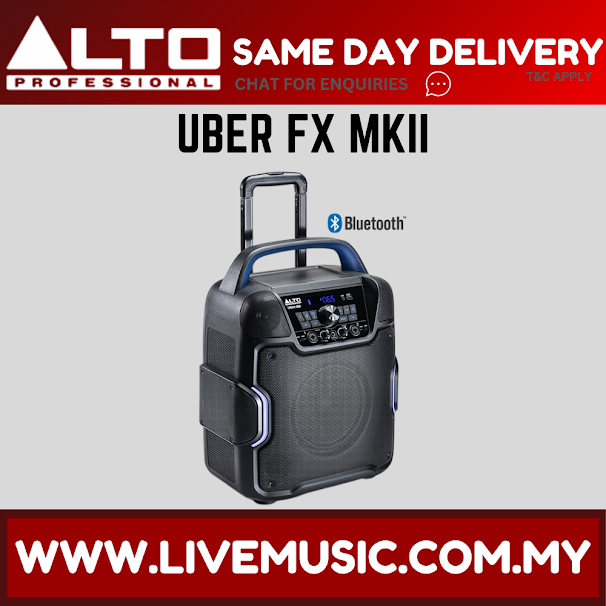 Alto Professional UBER FX MK2 Portable Battery-Powered 200W PA Speaker with 360 Degree Sound (UBERFX UBER-FX)