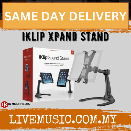 IK Multimedia iKlip Xpand - Universal mic stand support for iPad and tablets