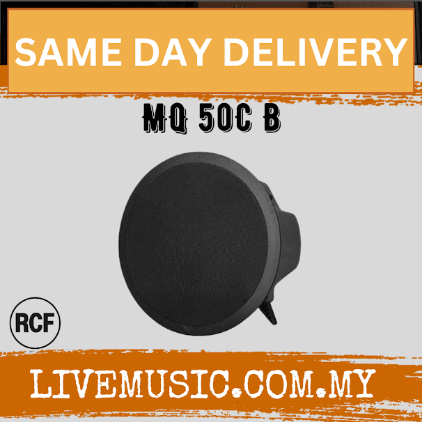 RCF MQ 50C Two-way Ceiling Speaker - Black / White ( MQ50C / MQ-50C )