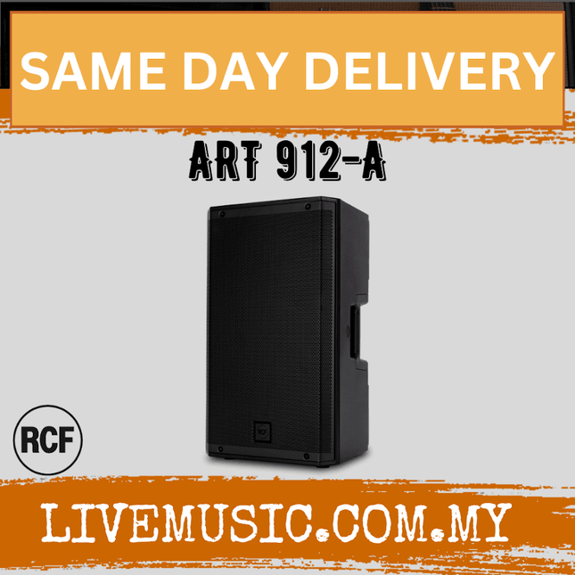 Rcf ART 912-A Professional Active Speaker w/Speaker Stand and Cable - Each / Pair ( ART912A / ART912 )