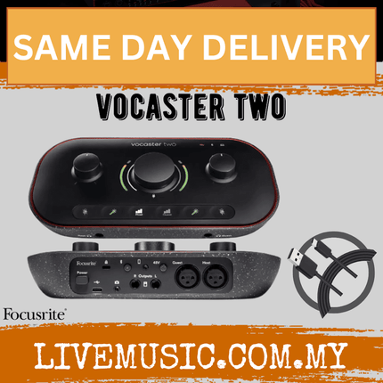 Focusrite Vocaster Two USB-C Podcasting Audio Interface