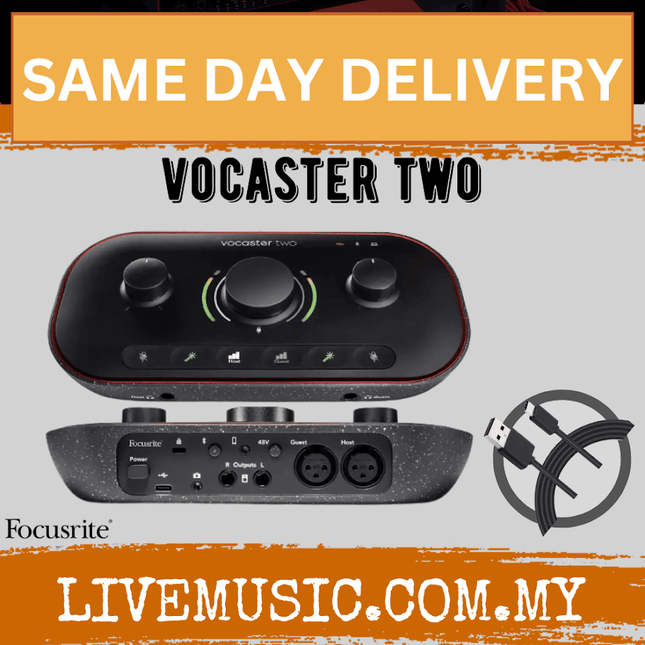 Focusrite Vocaster Two USB-C Podcasting Audio Interface