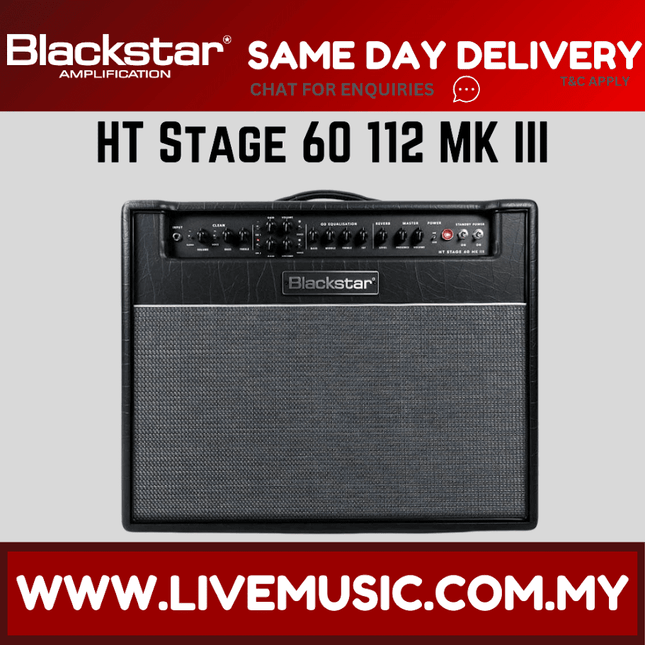 Blackstar HT Stage 60 112 MK III 1 x 12-inch 60-watt Tube Combo Amp (HTSTAGE60112/HT-STAGE60 112)