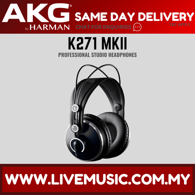 AKG K271 MKII Closed-back Studio and Live Headphones with Mute (K-271 / K 271 mk2)