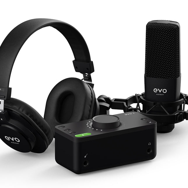 Audient EVO 4 Start Recording Bundle - 2x2 USB/iOS Recording System ( EVO4 / EVO-4 )