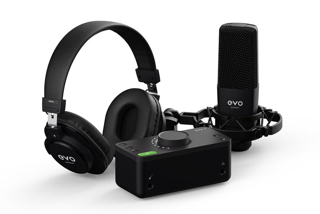 Audient EVO 4 Start Recording Bundle - 2x2 USB/iOS Recording System ( EVO4 / EVO-4 )