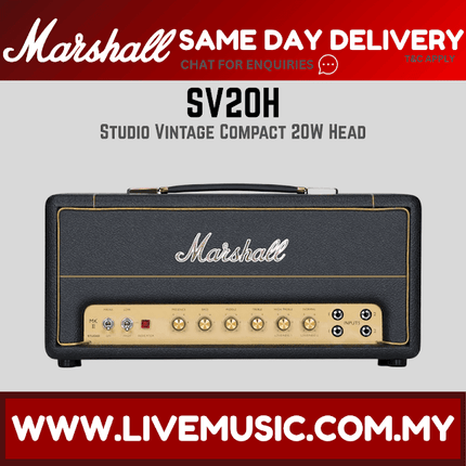 Marshall Studio Vintage 20 Watt Tube Amplifier Head (SV20H)