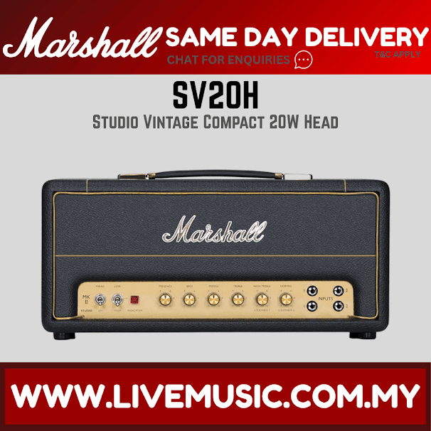 Marshall Studio Vintage 20 Watt Tube Amplifier Head (SV20H)