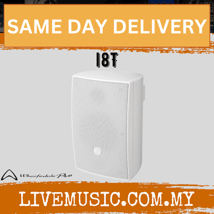 WHARFEDALE PRO I8T Series 25 Watts Programmed Power 8" 2-Way Passive Installation Loudspeaker- White (I-8T/I8 T)