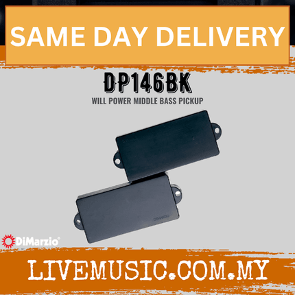 DiMarzio DP146BK Will Power Middle Bass pickup - Black (DP146 BK/DP146-BK)