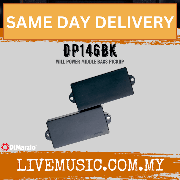 DiMarzio DP146BK Will Power Middle Bass pickup - Black (DP146 BK/DP146-BK)