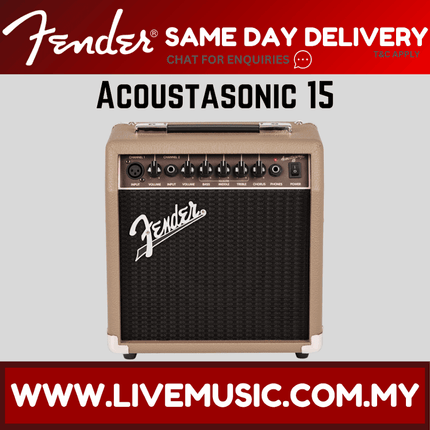 Fender Acoustasonic 15 Watts, 1x6" Acoustic Guitar Amplifier