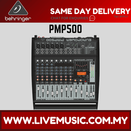 Behringer Europower PMP500 12-channel 500-Watt Powered Mixer ( PMP-500 / PMP 500 )
