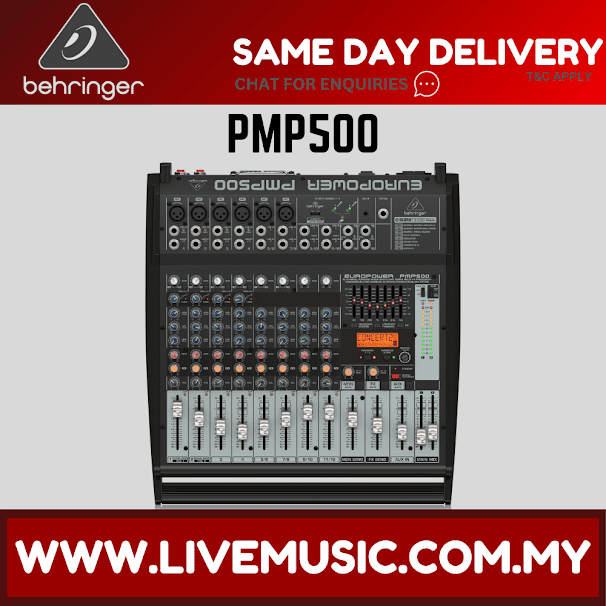 Behringer Europower PMP500 12-channel 500-Watt Powered Mixer ( PMP-500 / PMP 500 )