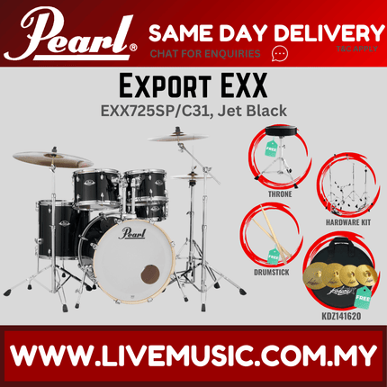 Pearl Export EXX 5-Piece Drum Set with KDZ141620 Cymbals Set ( EXX725SP/C )