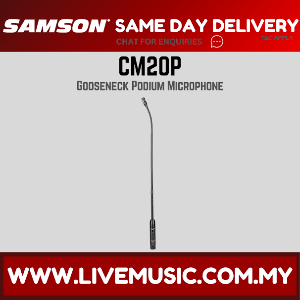 Samson CM20P 20" Mini Gooseneck Podium Microphone (CM 20P/CM-20P)