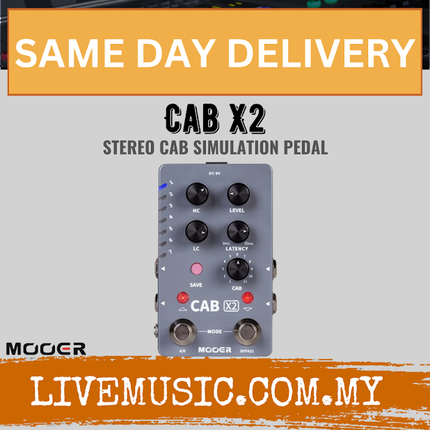 Mooer Audio CAB X2 Stereo Cabinet Simulation Pedal