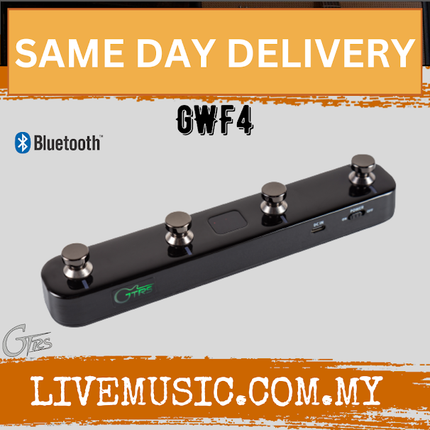 GTRS GWF4 Wireless Footswitch (Black)