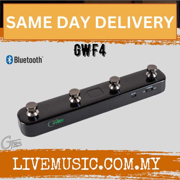 GTRS GWF4 Wireless Footswitch (Black)